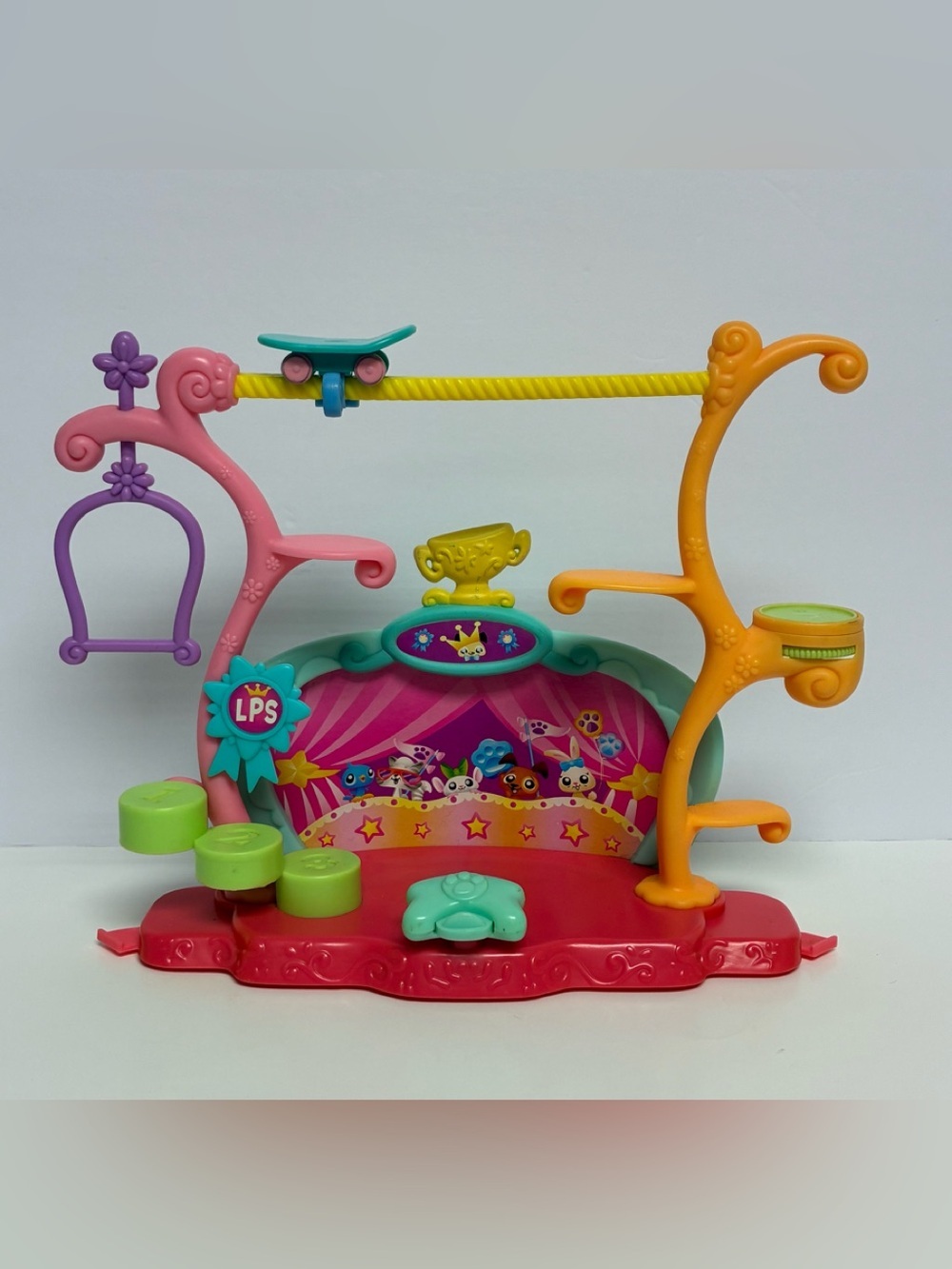 Littlest Pet Shop LPS Tricks N Talent Show Stage Playset 2006 Hasbro Vintage
